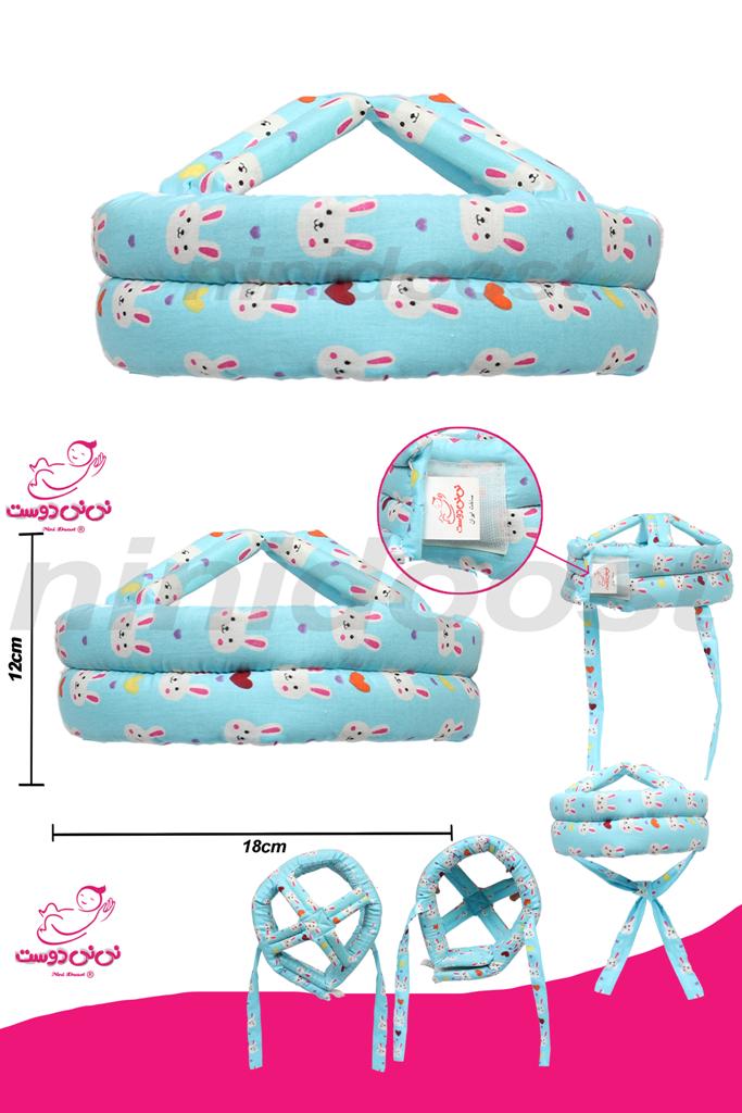 کلاه-محافظ-خرگوشی-آبی-نینیدوست